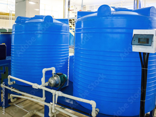 Blend coupage tank for water and beverages in food processing industry photo