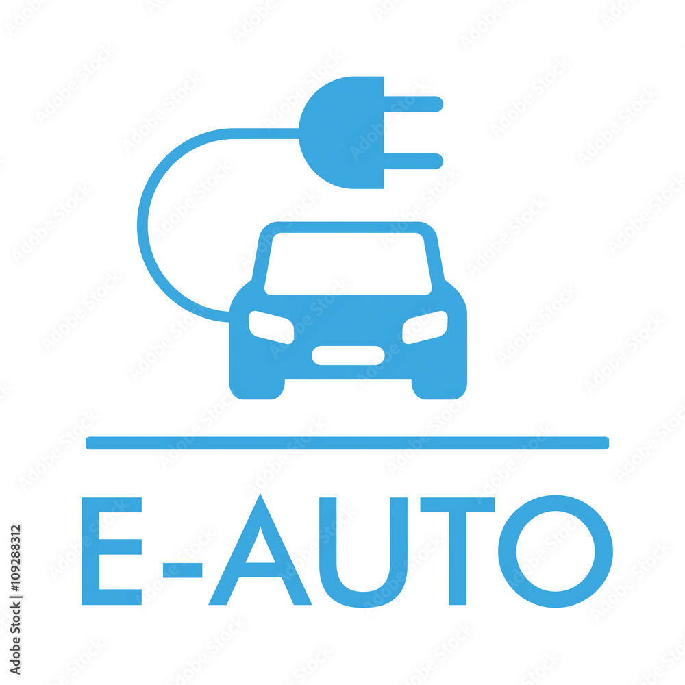 Symbol E-Auto Stock Vector | Adobe Stock