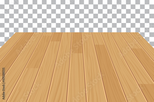 vector wood table top on isolated background