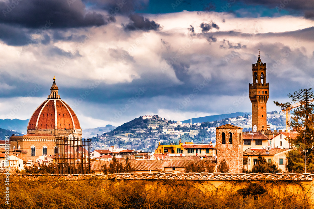 stunning views of the palaces and churches of Florence