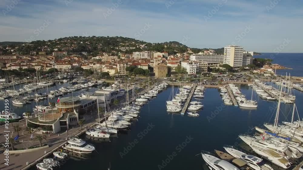 Aerial view of Sainte Maxime on French Riviera, HD movie (1920X1080) Aerial view of Sainte Maxime on French Riviera, HD movie (1920X1080)
