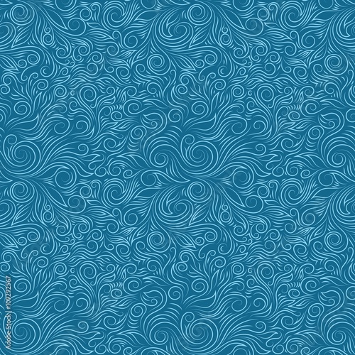 Vector Blue Swirl Pattern 