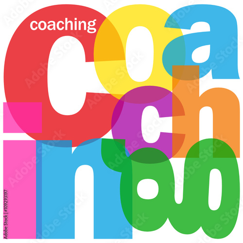 COACHING Vector Letter Collage