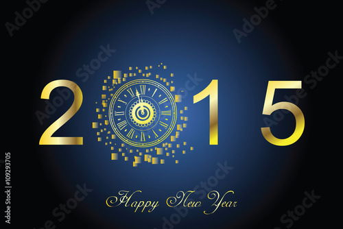 Vector 2015 Happy New Year