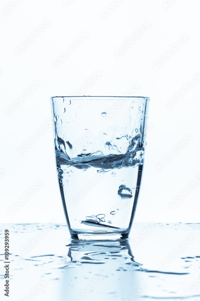 glass of water isolated on white glass of water isolated on white