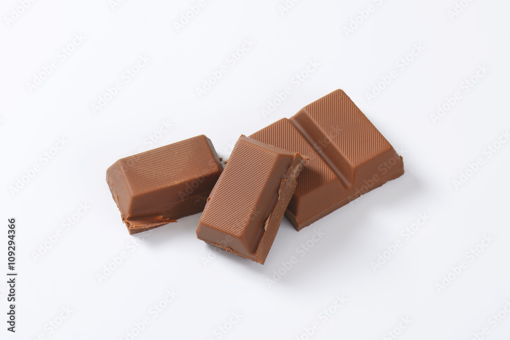 pieces of chocolate pieces of chocolate