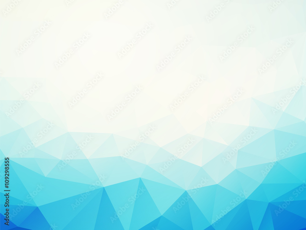 Abstract blue low poly background