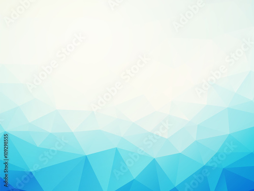 Abstract blue low poly background