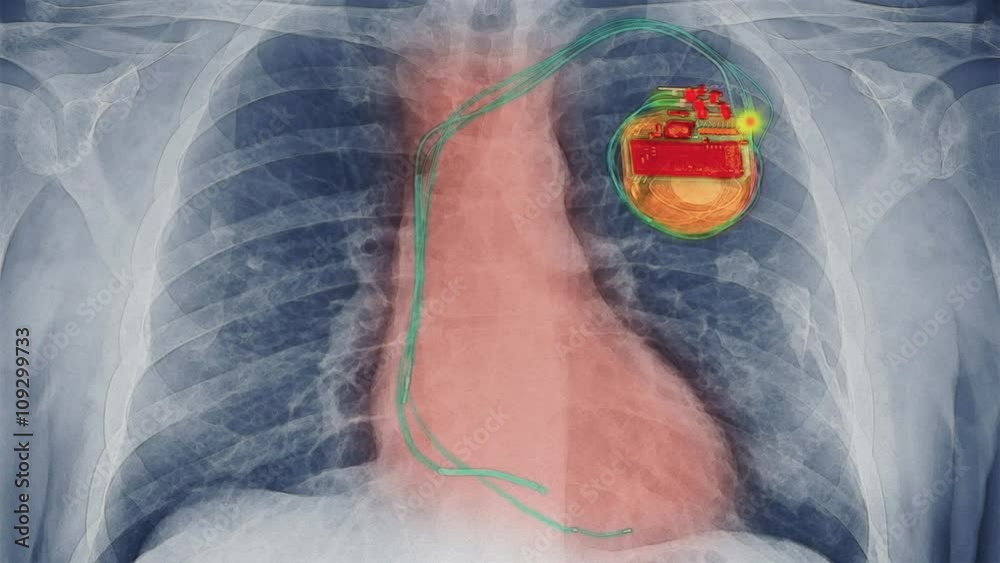 Computer animation of pacemaker firing