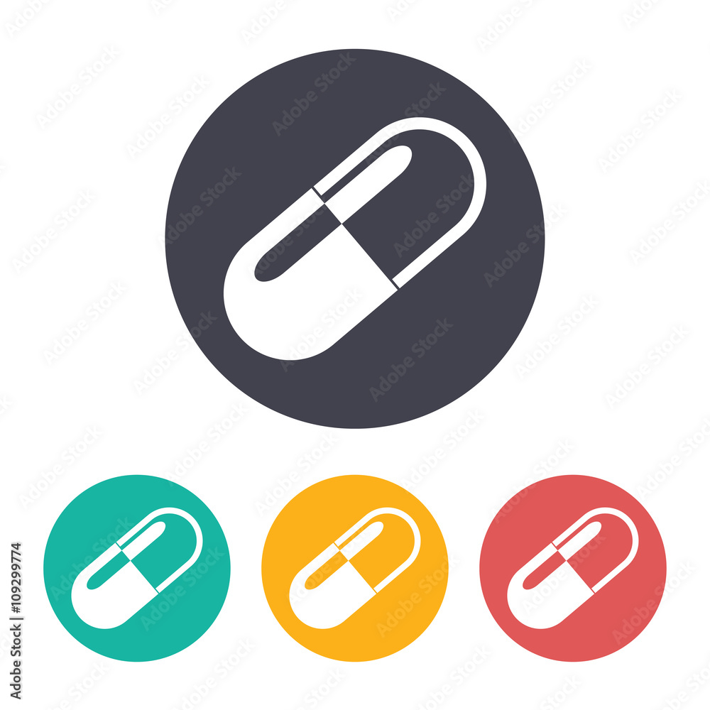 Vector pill icon Vector pill icon