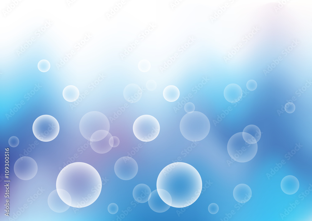 Abstract bubble blur background