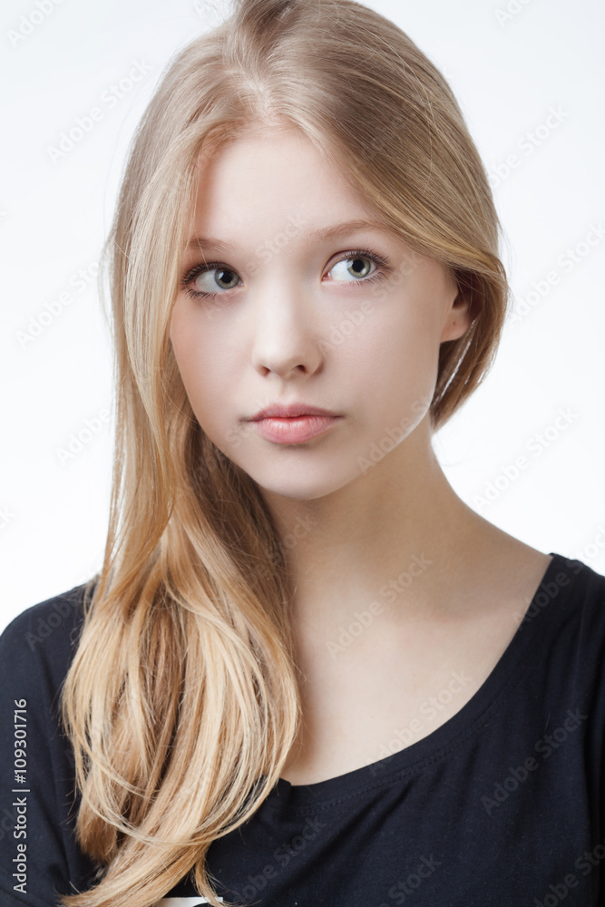 beautiful blond teen girl portrait beautiful blond teen girl portrait