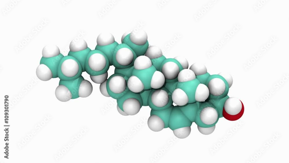 Graphic animation of cholesterol