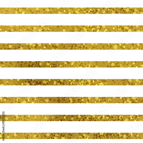 Golden striped seamless pattern set