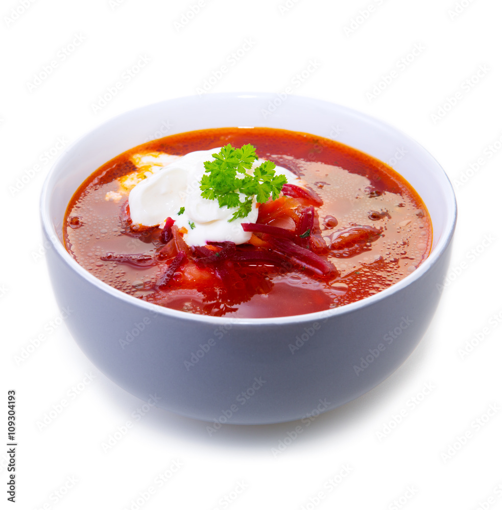 Vegetable soup, red borsch. Vegetable soup, red borsch.