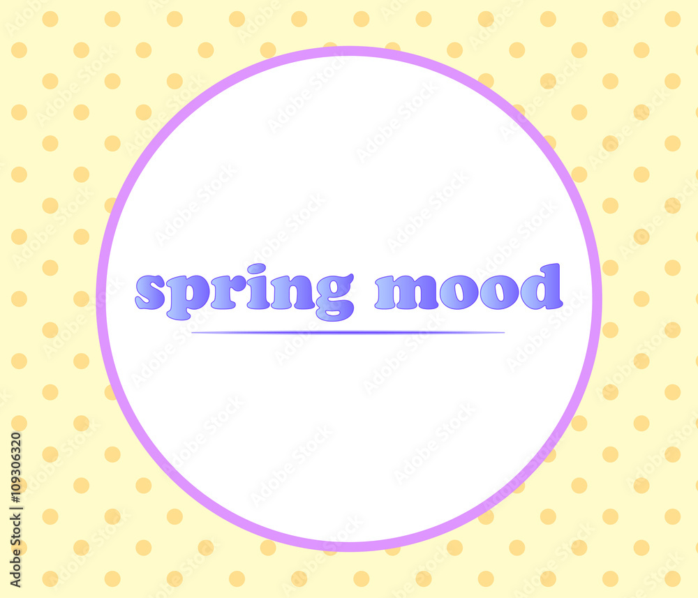 Abstract spring background with place for your text. Vector
