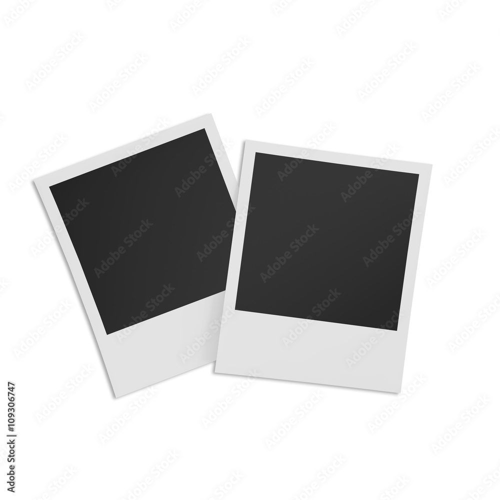 Retro photo frame isolated on white background. Retro photo frame isolated on white background.