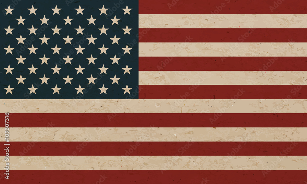 Grunge american flag background - Vector Grunge american flag background - Vector