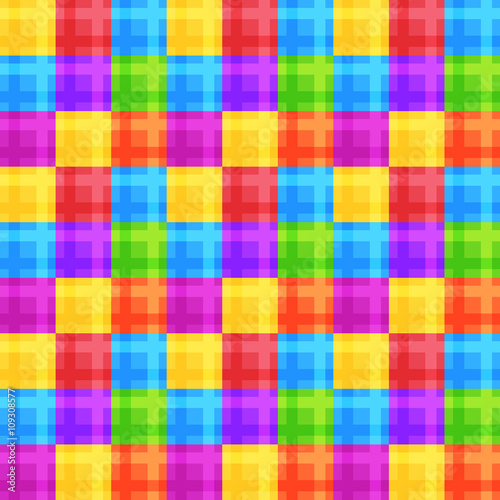 Colorful square seamless pattern