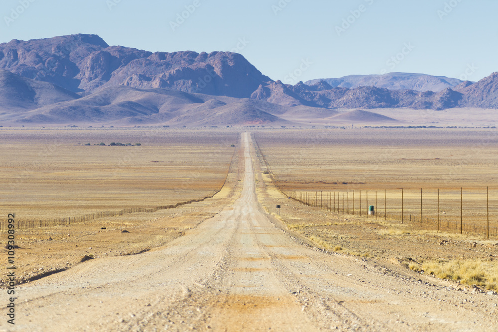 The D707, scenic road  through the Tiras mountains, Namibia