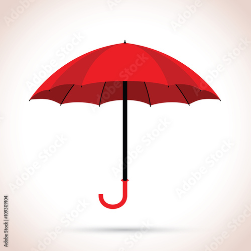 red umbrellas