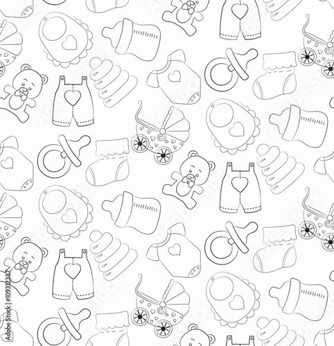 Pattern with toys