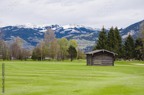 Golf course in Alps