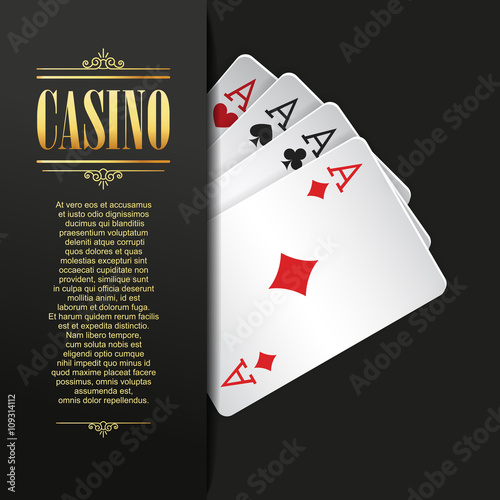 Casino background. Vector Poker illustration.