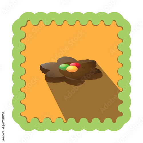christmas candy and cookie vector