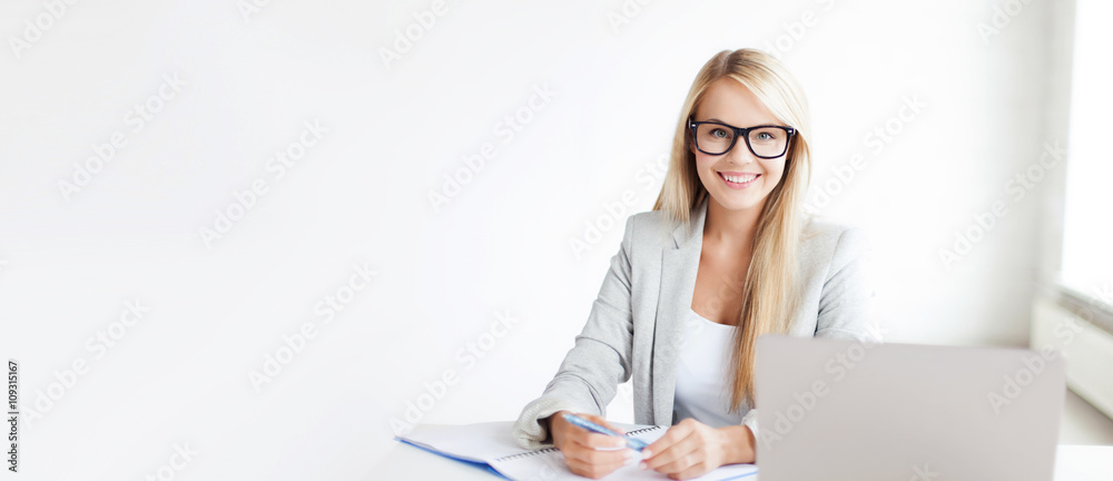 Fototapeta premium businesswoman with documents