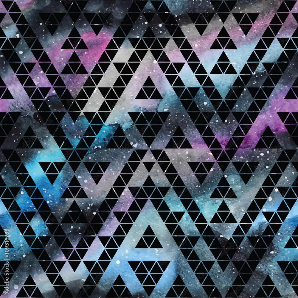 Fototapeta premium Galaxy seamless pattern.