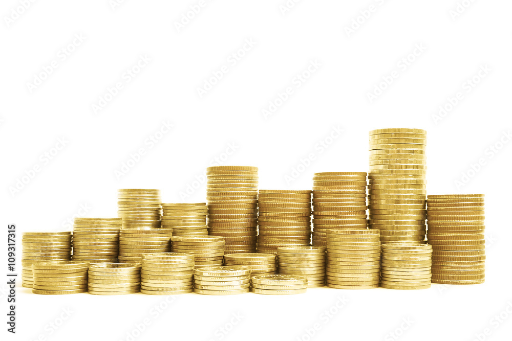 row of coin money isolate on white background for finance and banking concept
row of coin money isolate on white background for finance and banking concept