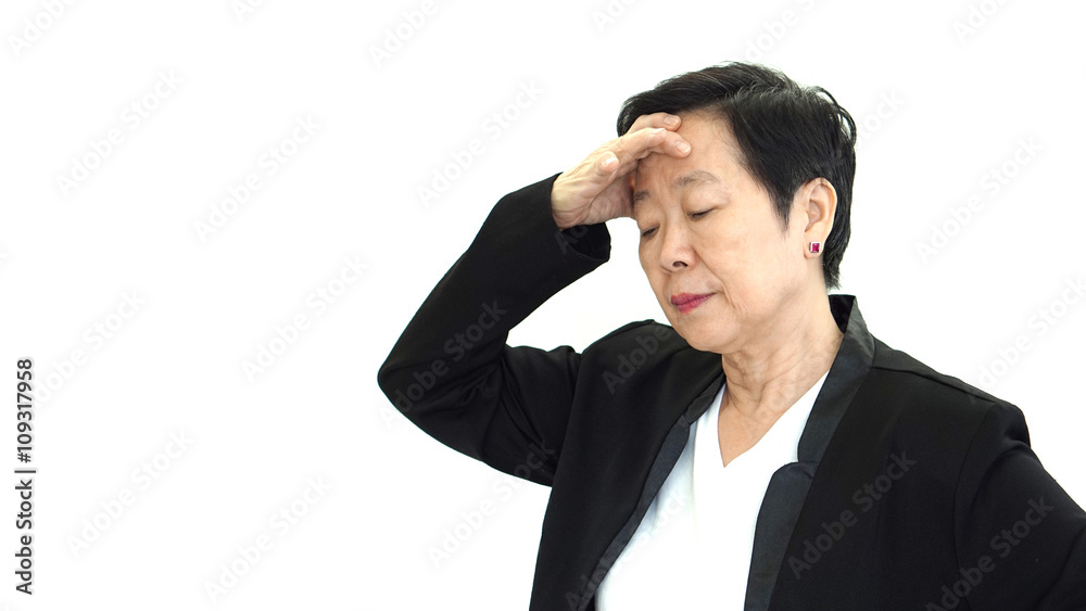 Asian senior manager business woman upset and unhappy abstract l Asian senior manager business woman upset and unhappy abstract l
