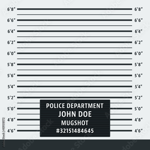 Police mugshot background