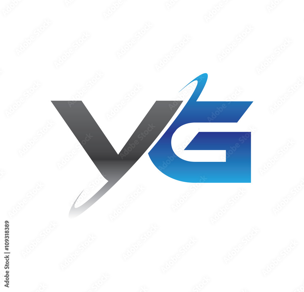 vg initial logo with double swoosh blue and grey vg initial logo with double swoosh blue and grey