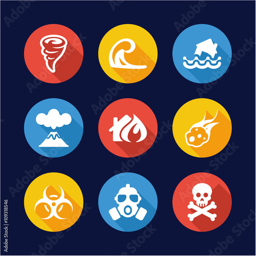 Armageddon Icons Flat Design Circle
