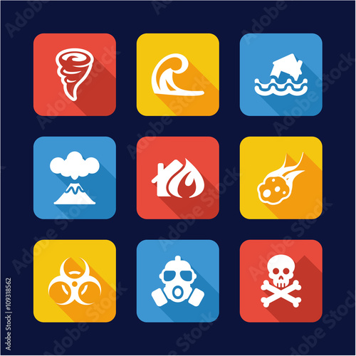 Armageddon Icons Flat Design