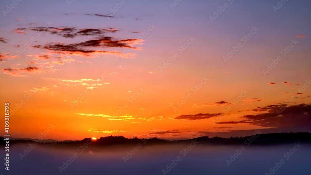 Fototapeta premium Sunrise over Val d