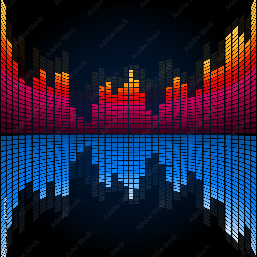 Obraz premium Abstract music equalizer.