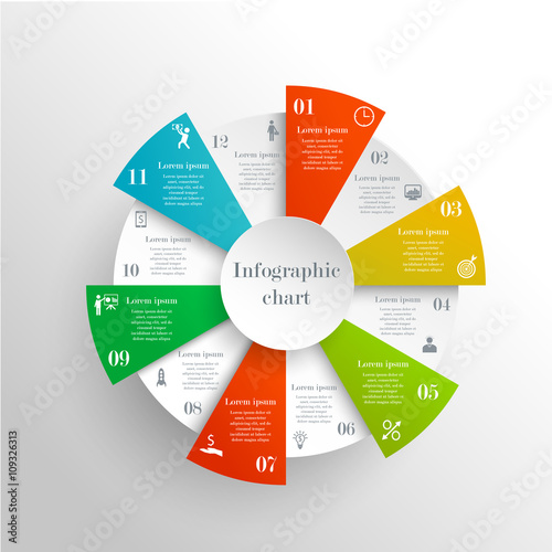 Abstract circle infographic