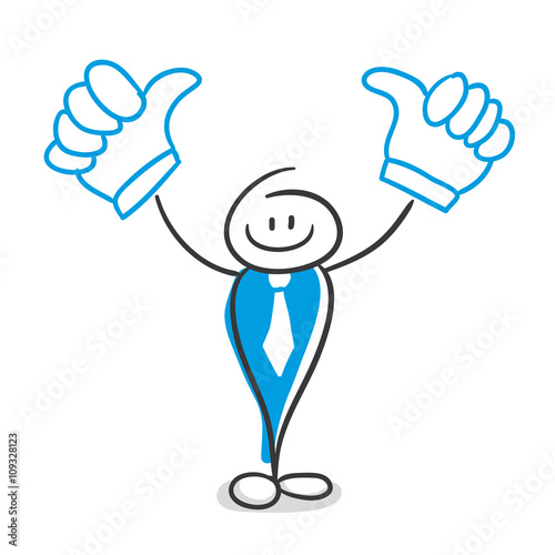 Stick Figure Series Blue / Karriere