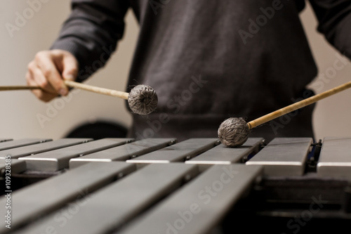 Murais de parede Hands musician playing the vibraphone