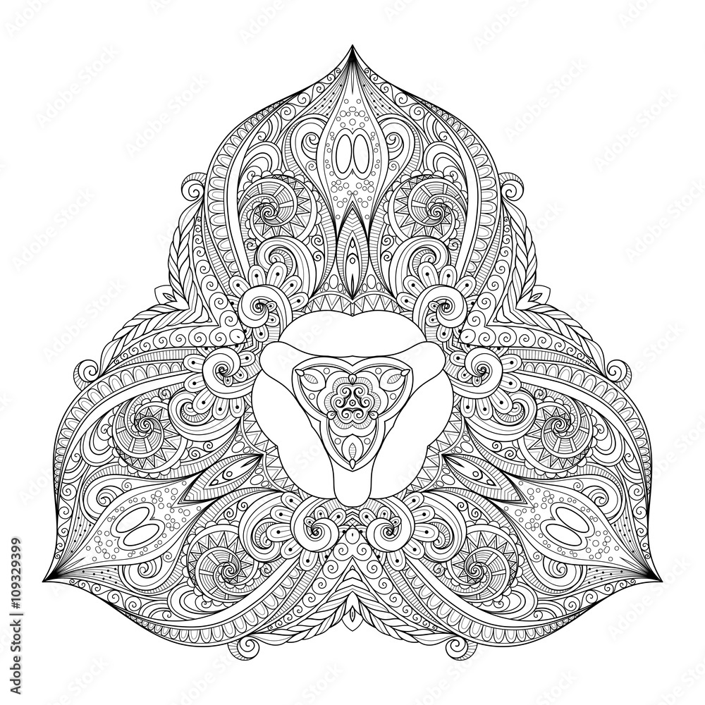 Fototapeta premium Vector Beautiful Deco Black Triangle