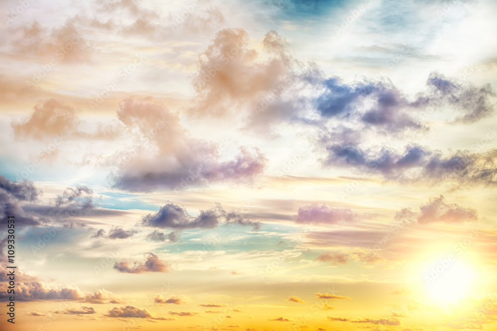 Obraz premium Beautiful sunrise