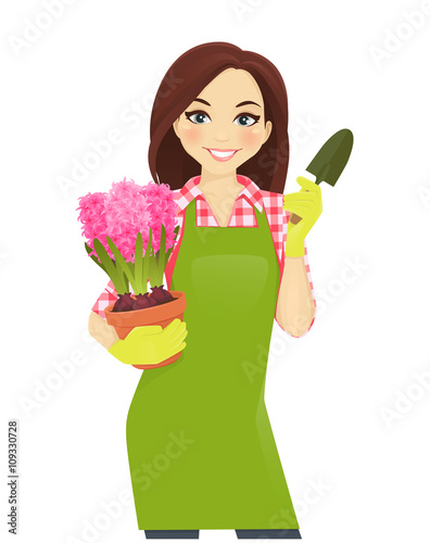 Gardening woman