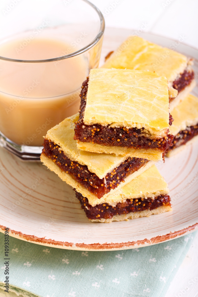 Fig bars and coffee Fig bars and coffee