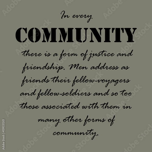 Aristotle Quotes. In every community there...