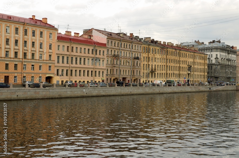 River Fontanka in Saint Petersburg.