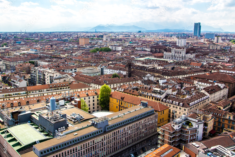 Obraz premium Cityscape of Turin in Italy