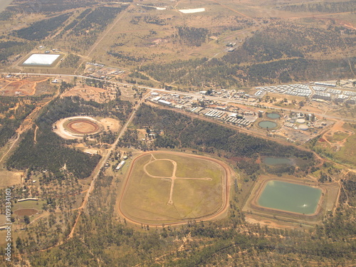 Aerial photography of Moranbah,  Queensland, Australia
 photo